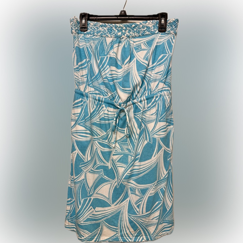 Banana Republic Teal and Cream Swim Cover-Up